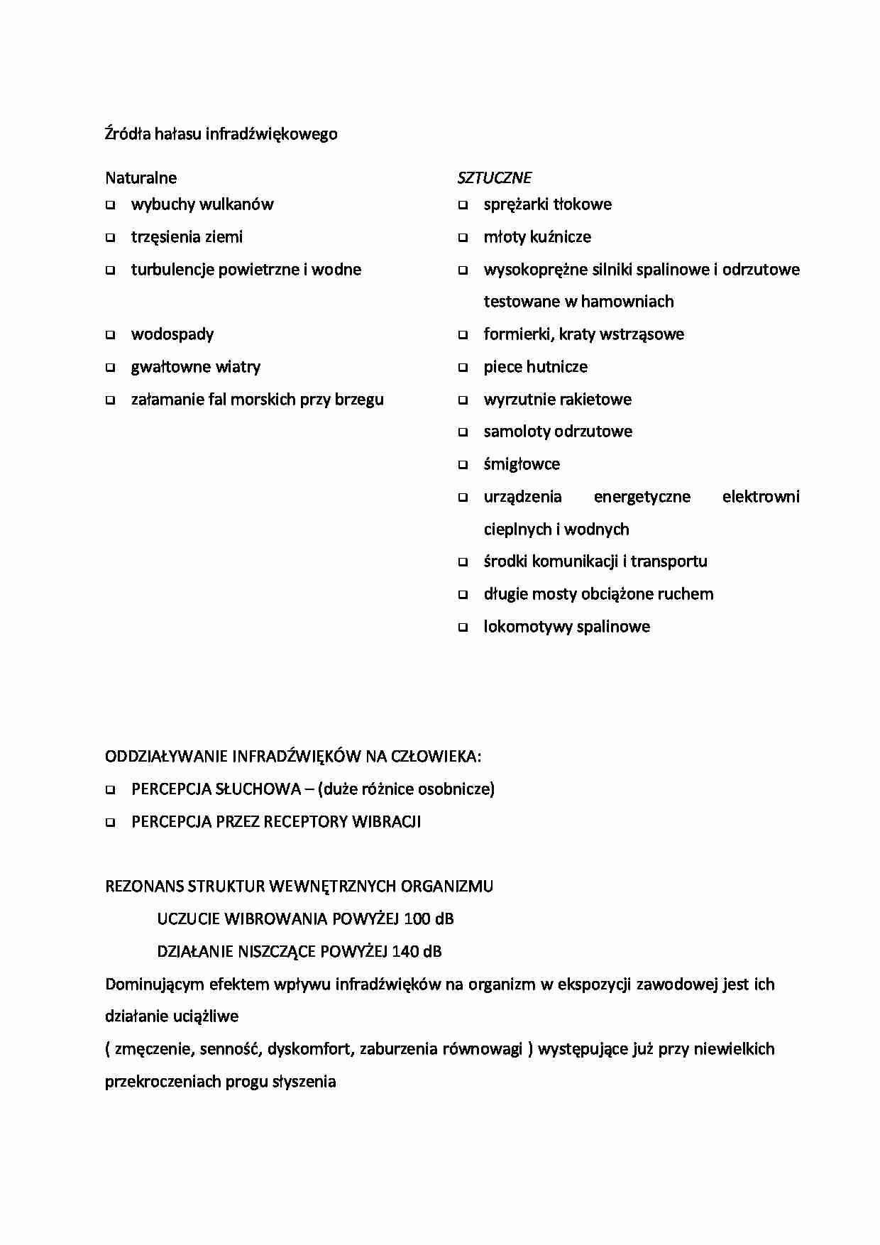 Źródła hałasu infradźwiękowego-opracowanie - strona 1