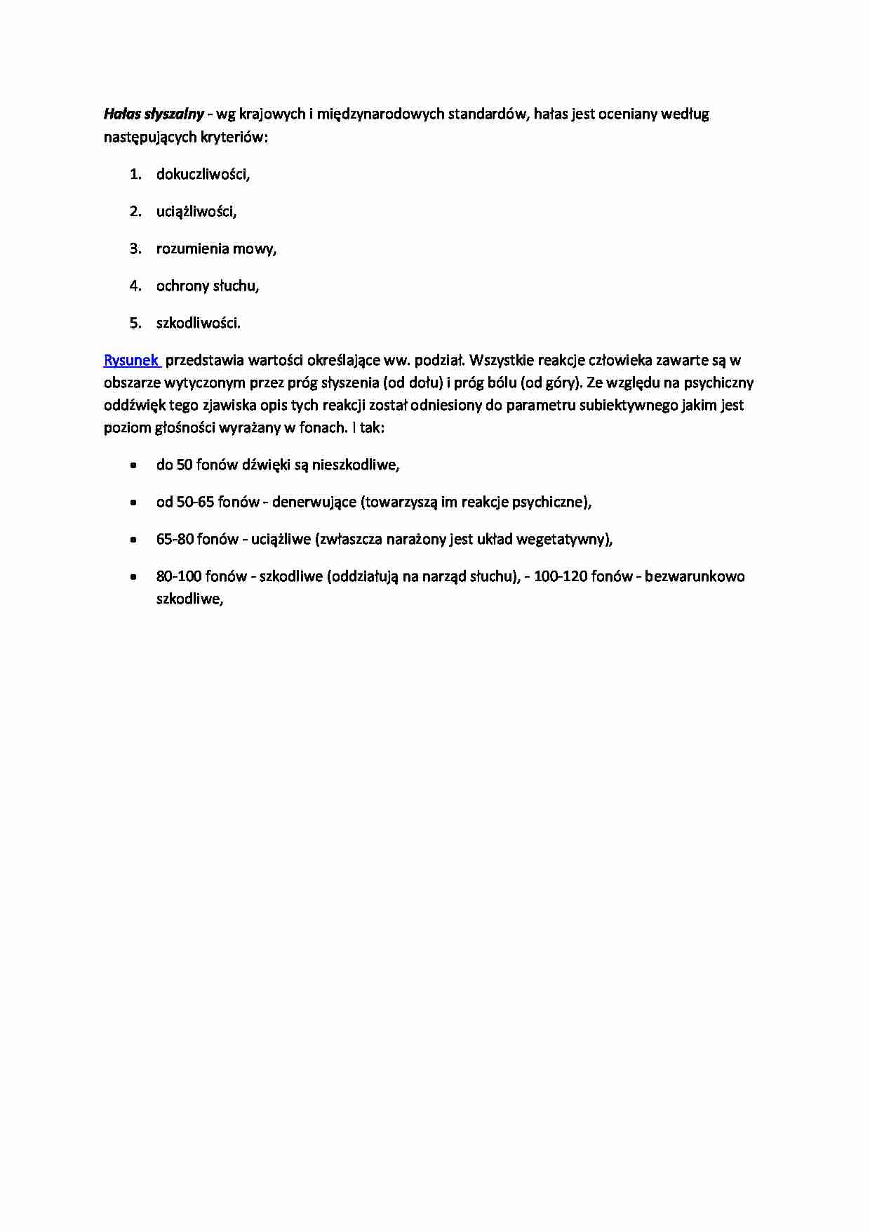 Hałas słyszalny-opracowanie - strona 1