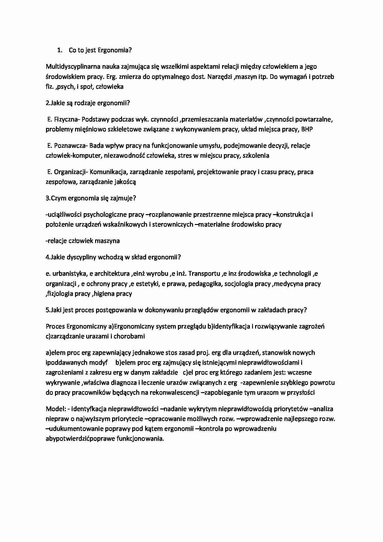 Pytania na kartkówkę - strona 1