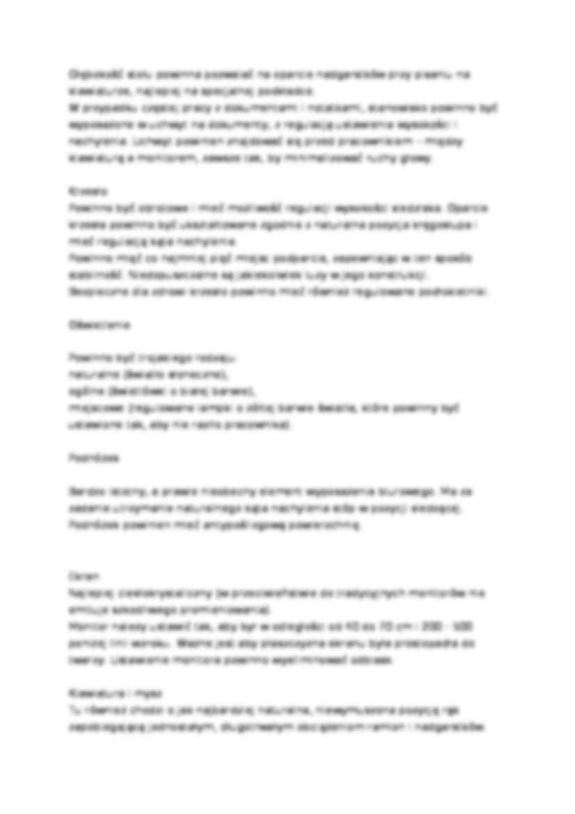 Wygodne stanowisko pracy-opracowanie - strona 2