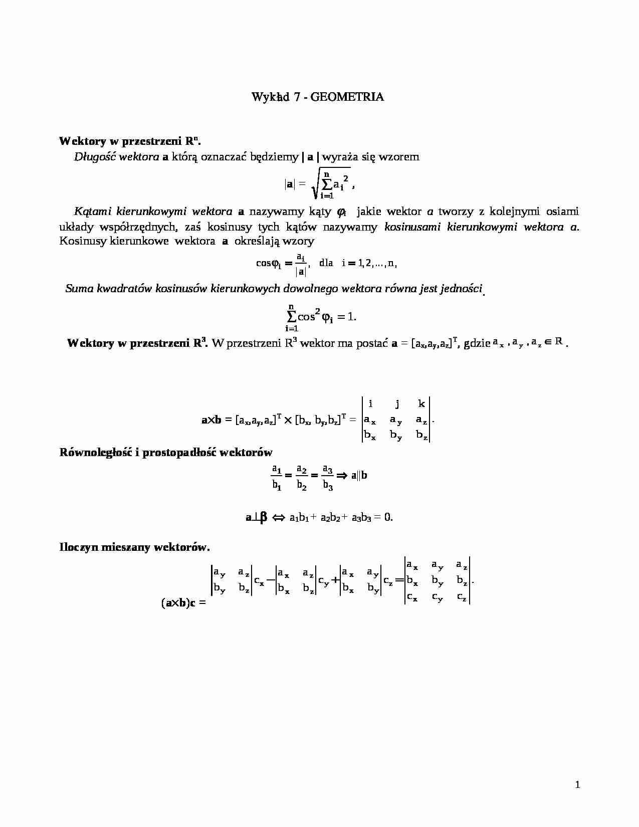  GEOMETRIA-wykład - strona 1