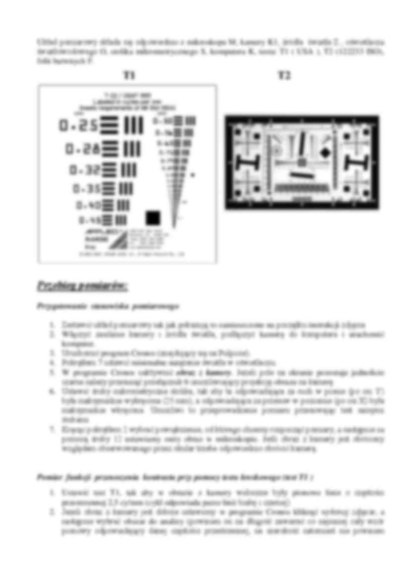 Pomiar funkcji przenoszenia kontrastu-opracowanie - strona 2