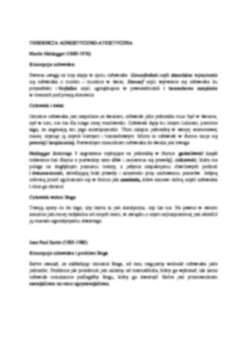 Egzystencjalizm - Koncepcja człowieka - strona 2