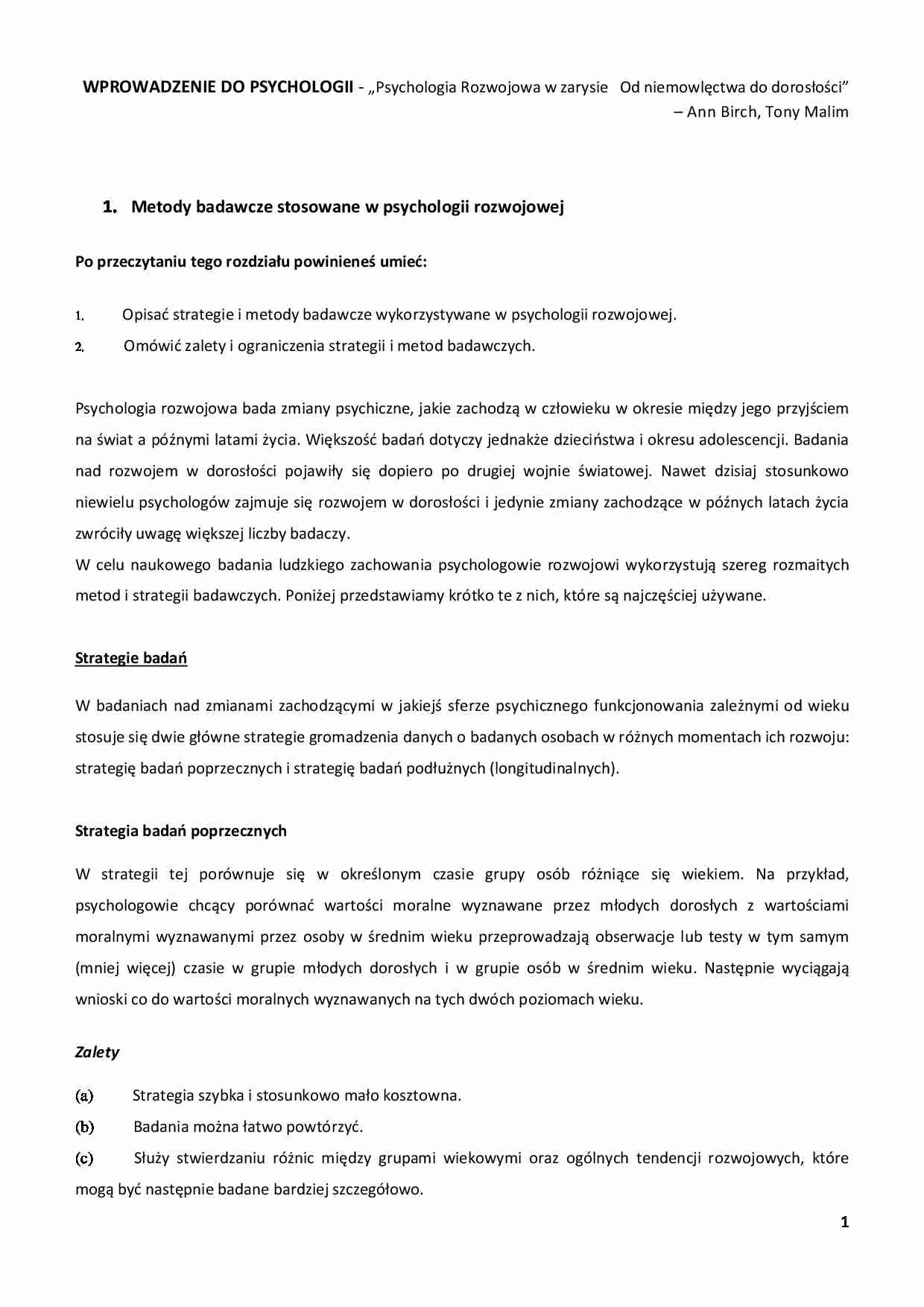 Metody badań - Strategie badań - strona 1