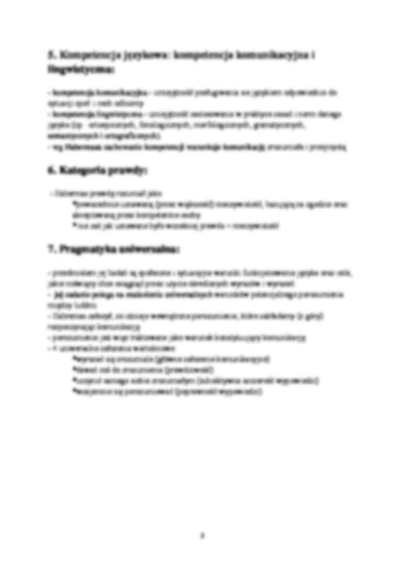 Komunikowanie według Habermasa - strona 2