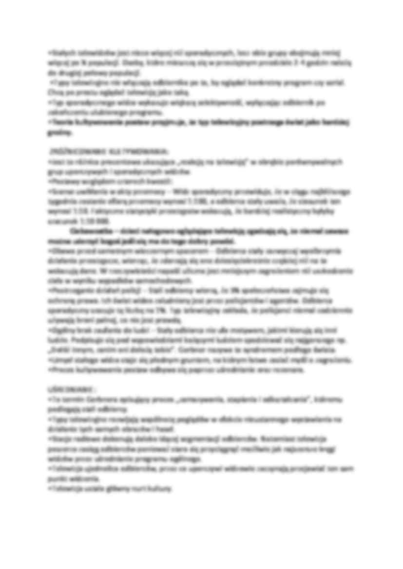 Teoria kultywacji postaw - strona 2