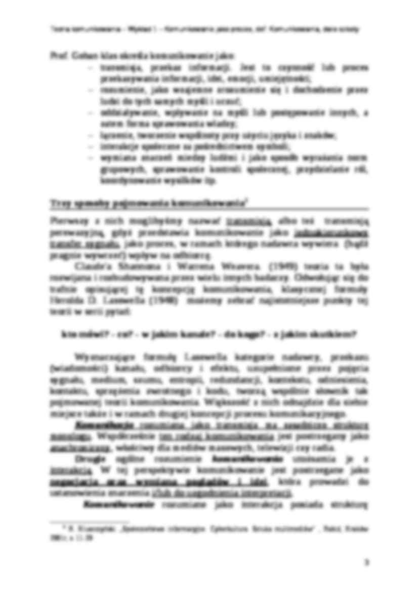 Teoria komunikowania - wykład 1 - strona 3