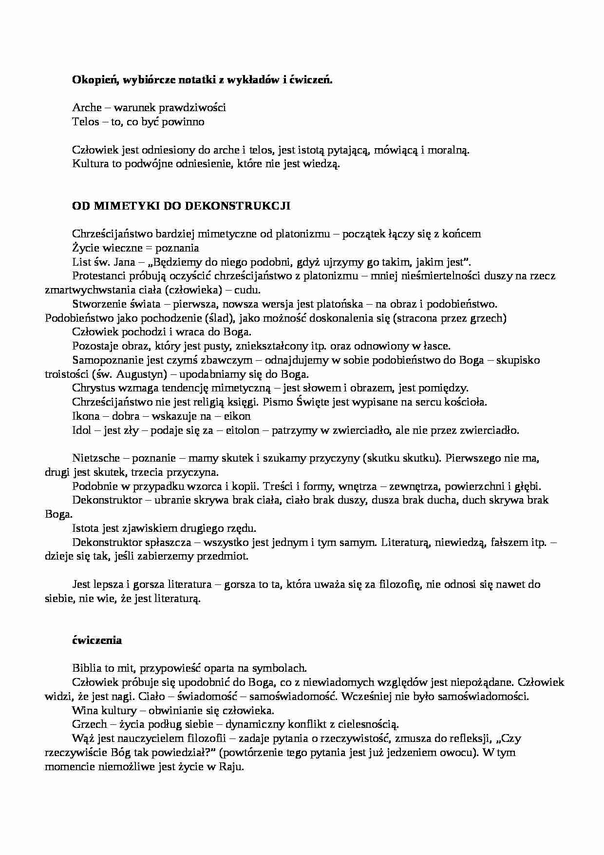 Okopień - omówienie - strona 1