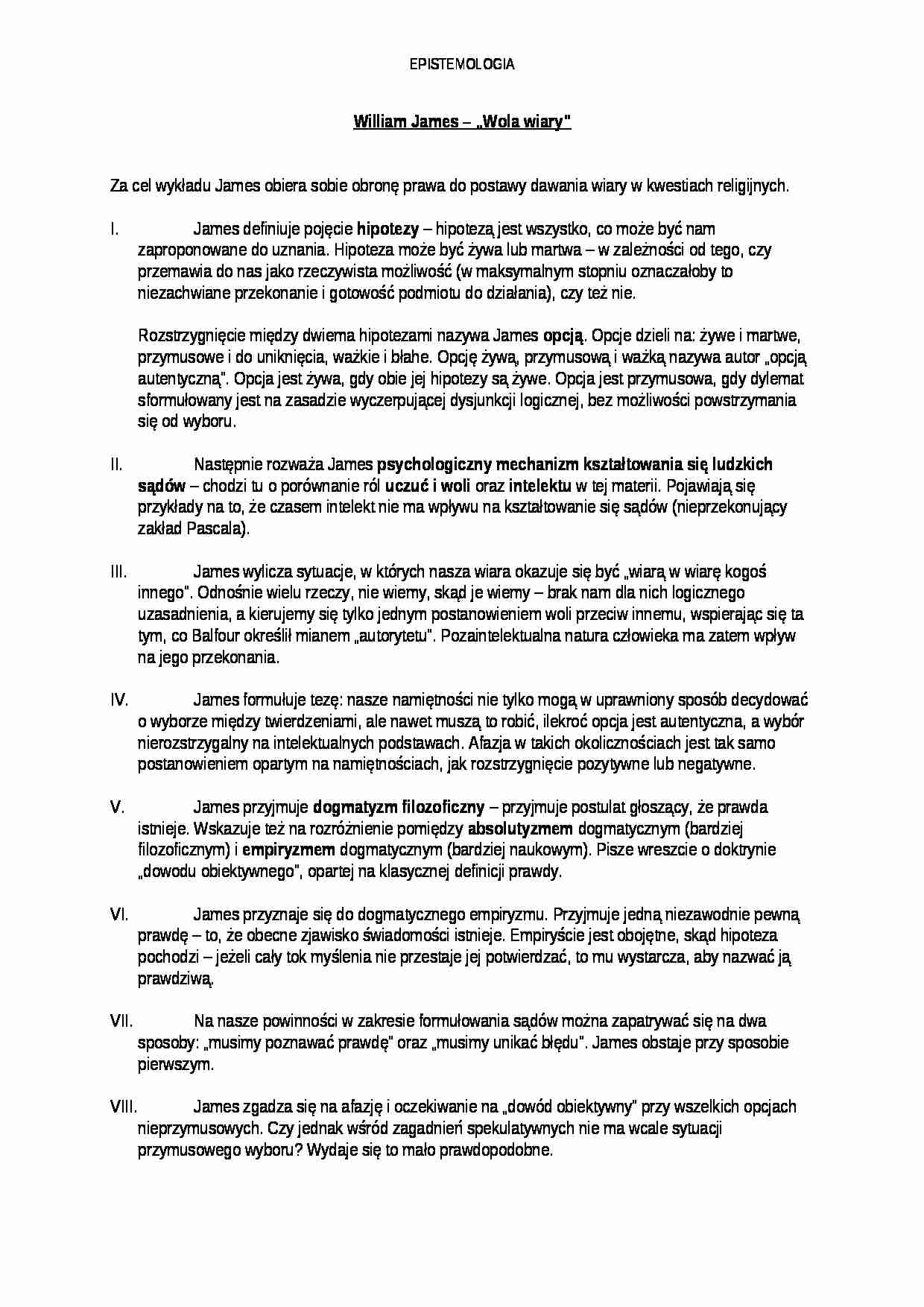 Wola wiary - omówienie - strona 1