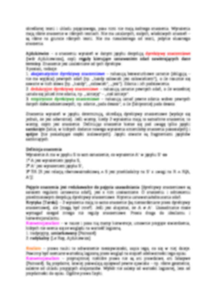  Teoria znaczenia - omówienie - strona 2