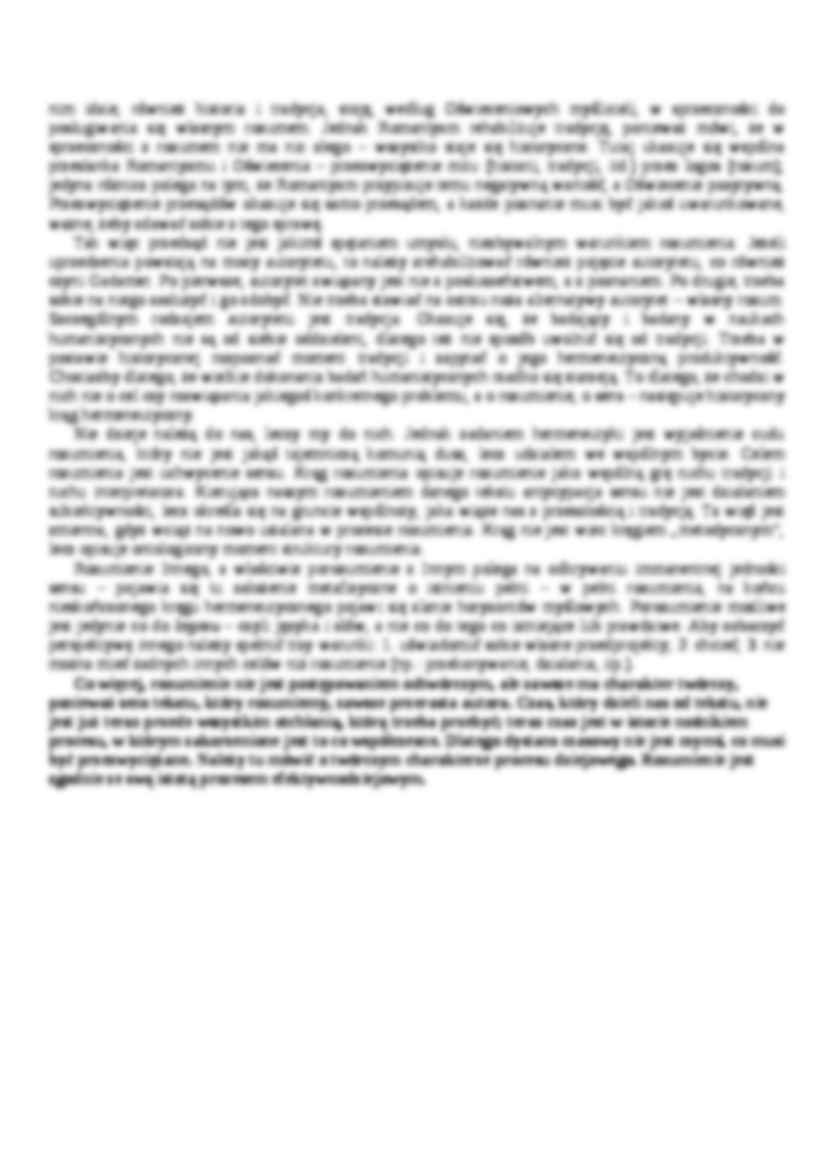 Filozofia nieanalityczna, Gadamer - omówienie - strona 3