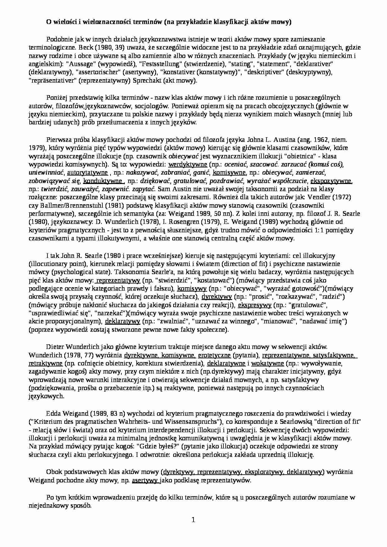 John Searle - omówienie - strona 1