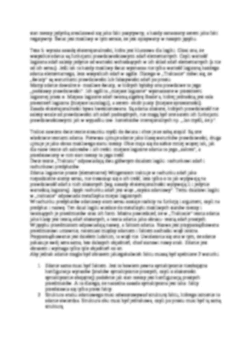 Wittgenstein - Traktat - omówienie - strona 2