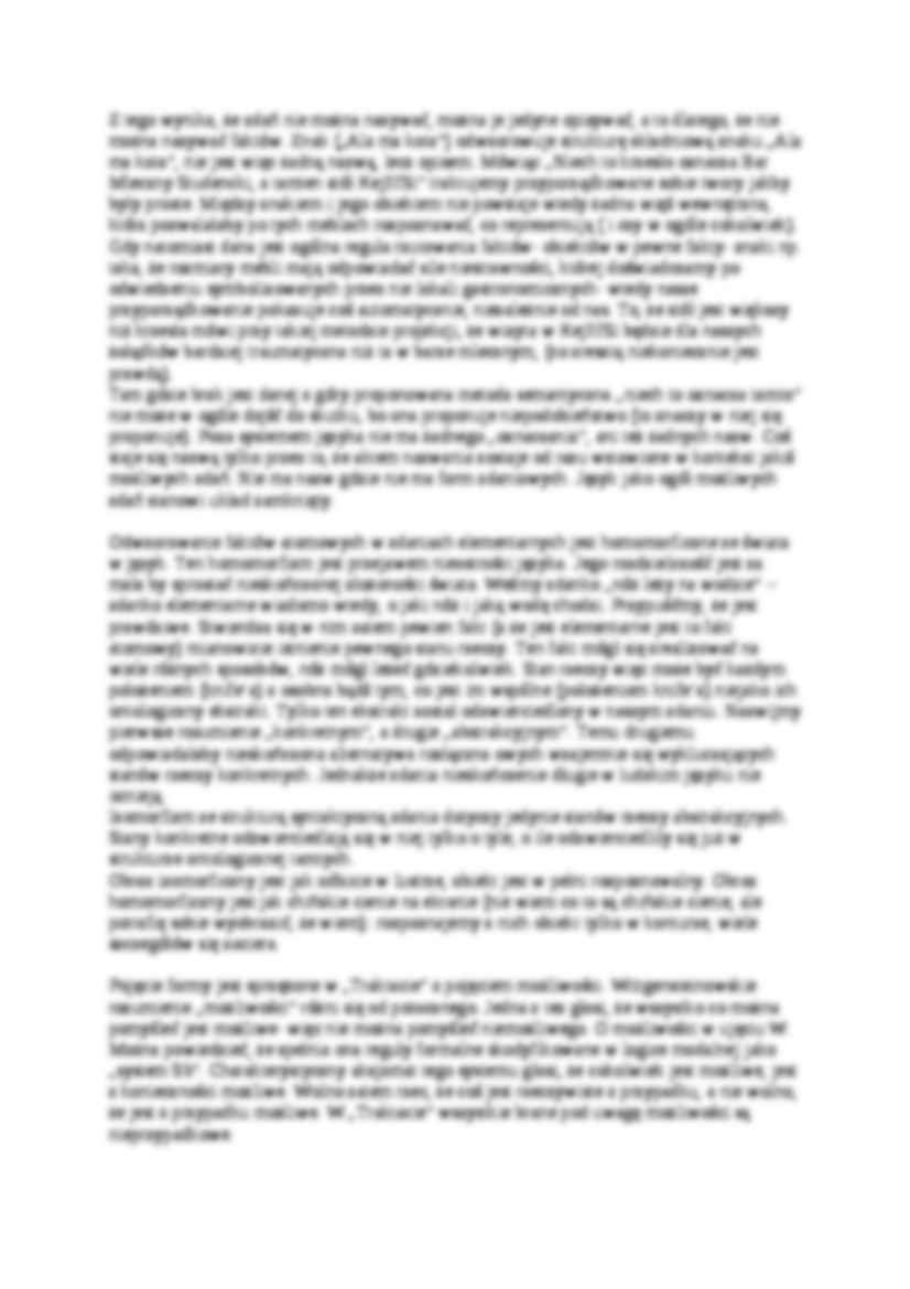 Wittgenstein - Traktat - omówienie - strona 3