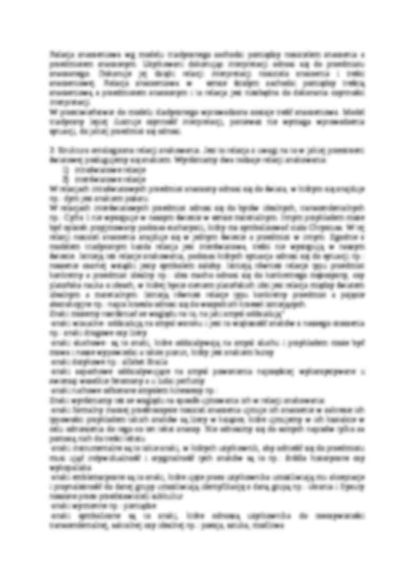 Podział znaków i czynność interpretacji - omówienie - strona 2