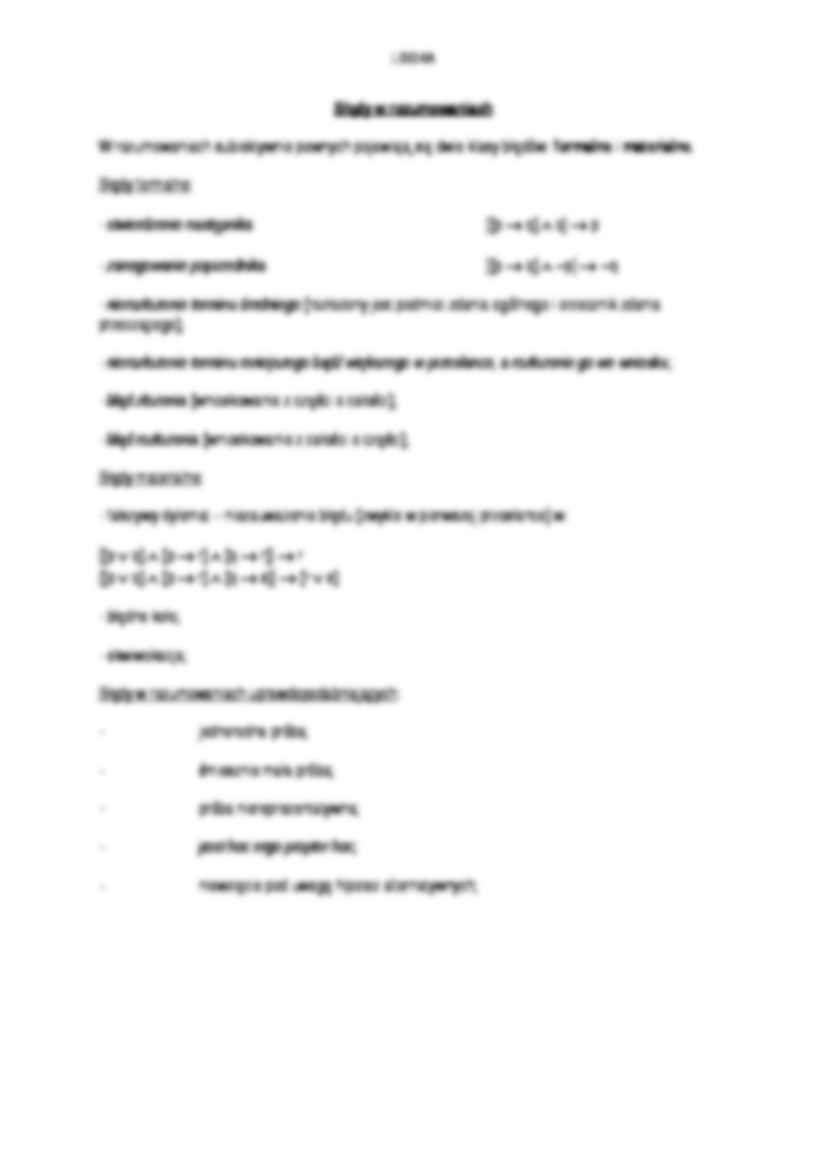 Rozumowania zawodne i problem indukcji - omówienie - strona 2