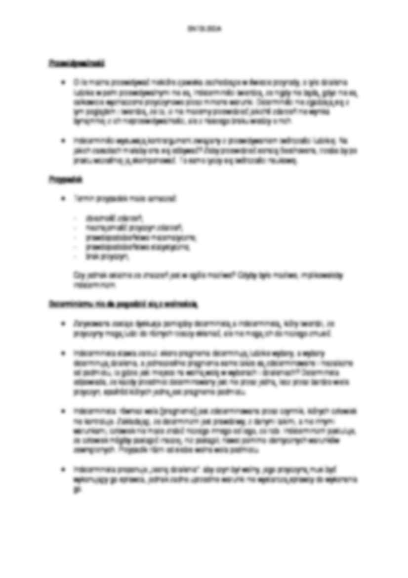 Determinizm a wolności - omówienie - strona 2