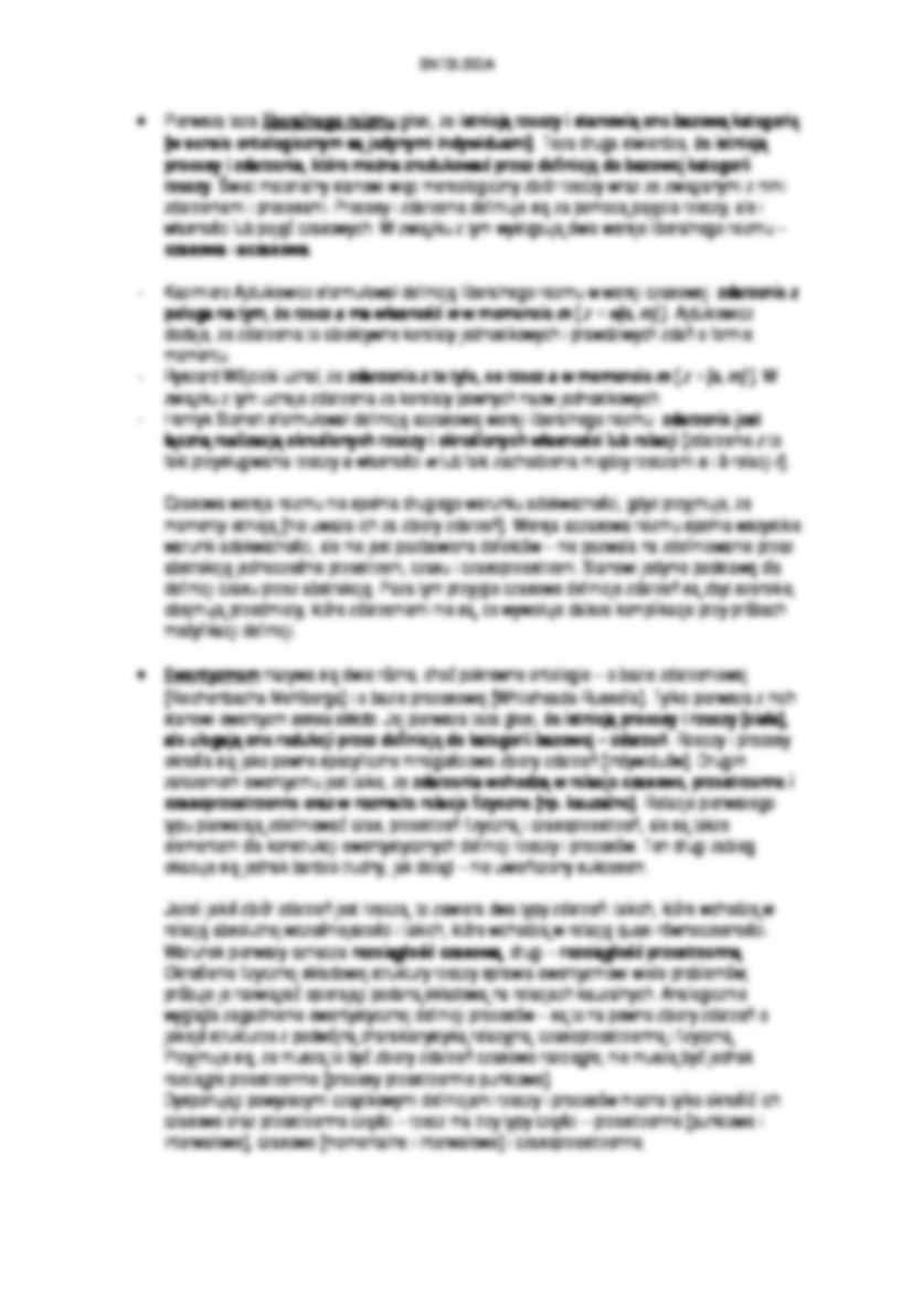 Zdarzenia, rzeczy, procesy - omówienie - strona 2