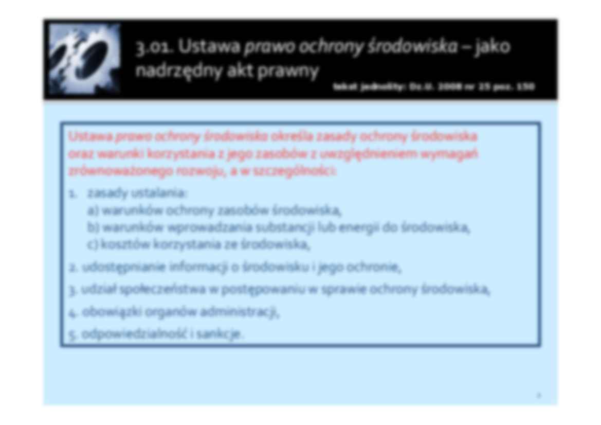 Prawo ochrony środowiska- spis - strona 2