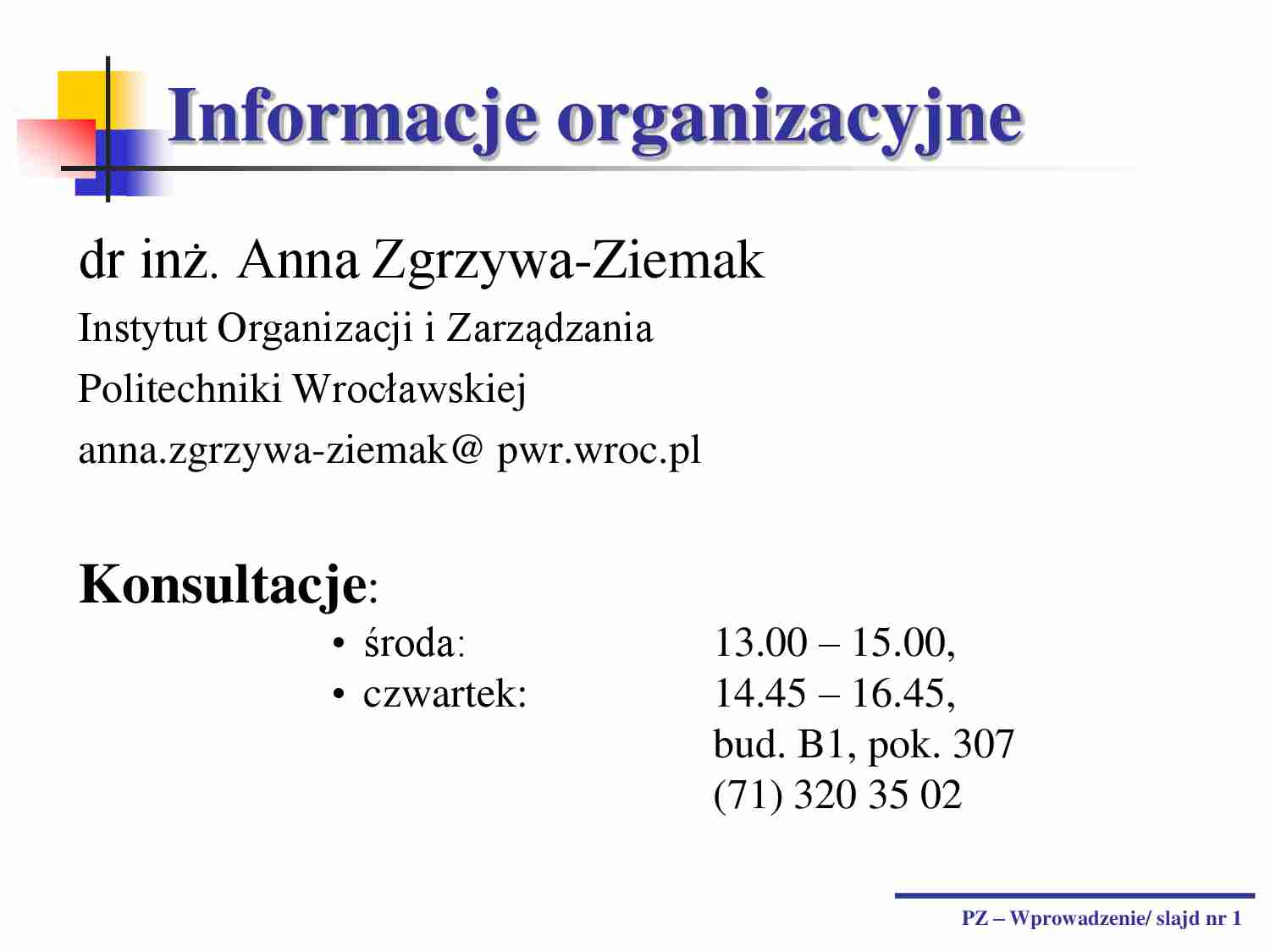 Wprowadzenie- wykład - strona 1