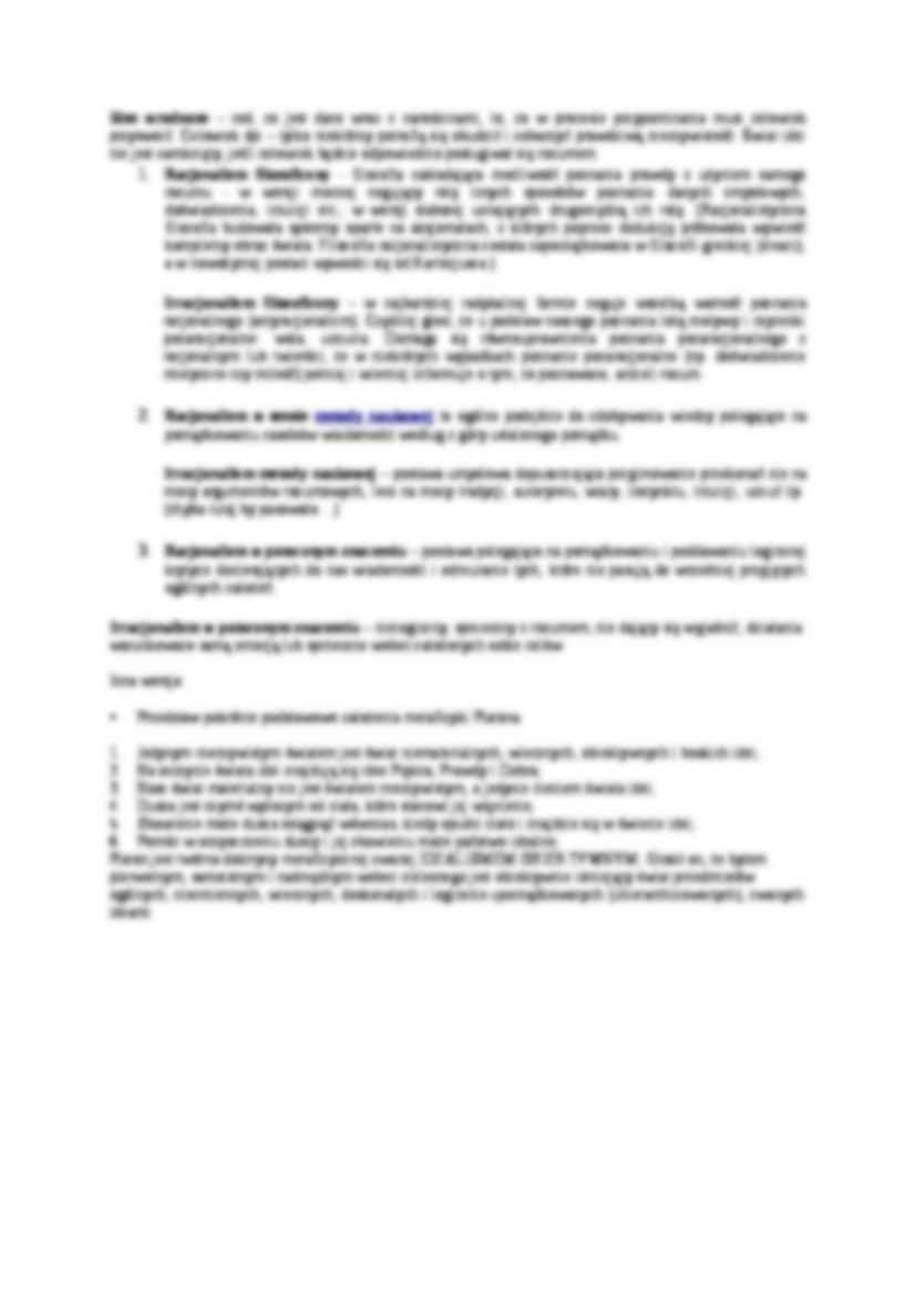 Przedstaw pokrótce podstawowe założenia metafizyki Platona- opracowanie - strona 2