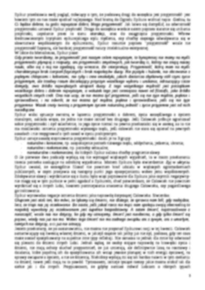 Epikureizm, Stoicyzm- opracowanie - strona 3