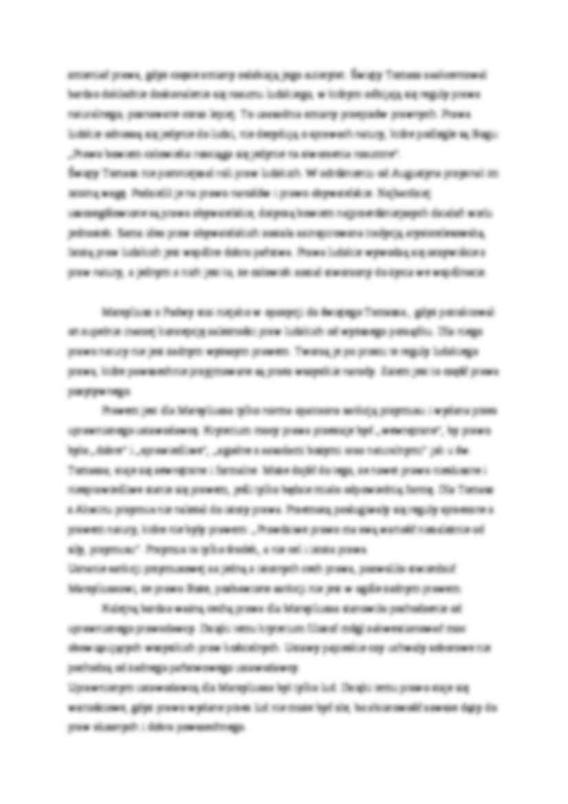  Prawo św. Tomasz i Marsyliusz z Padwy- referat - strona 3