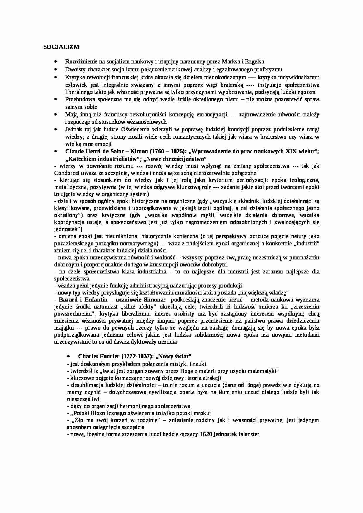 Socjalizm- opracowanie - Metoda naukowa - strona 1