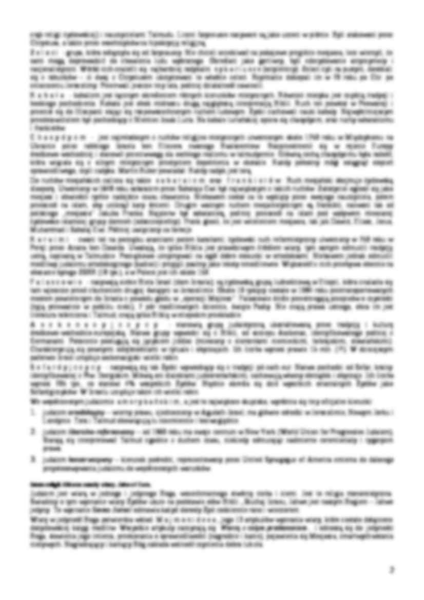 Judaizm- opracowanie - strona 2
