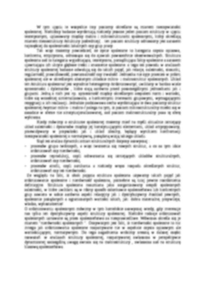 Podstawowe wymiary analizy struktury społecznej- opracowanie - strona 2