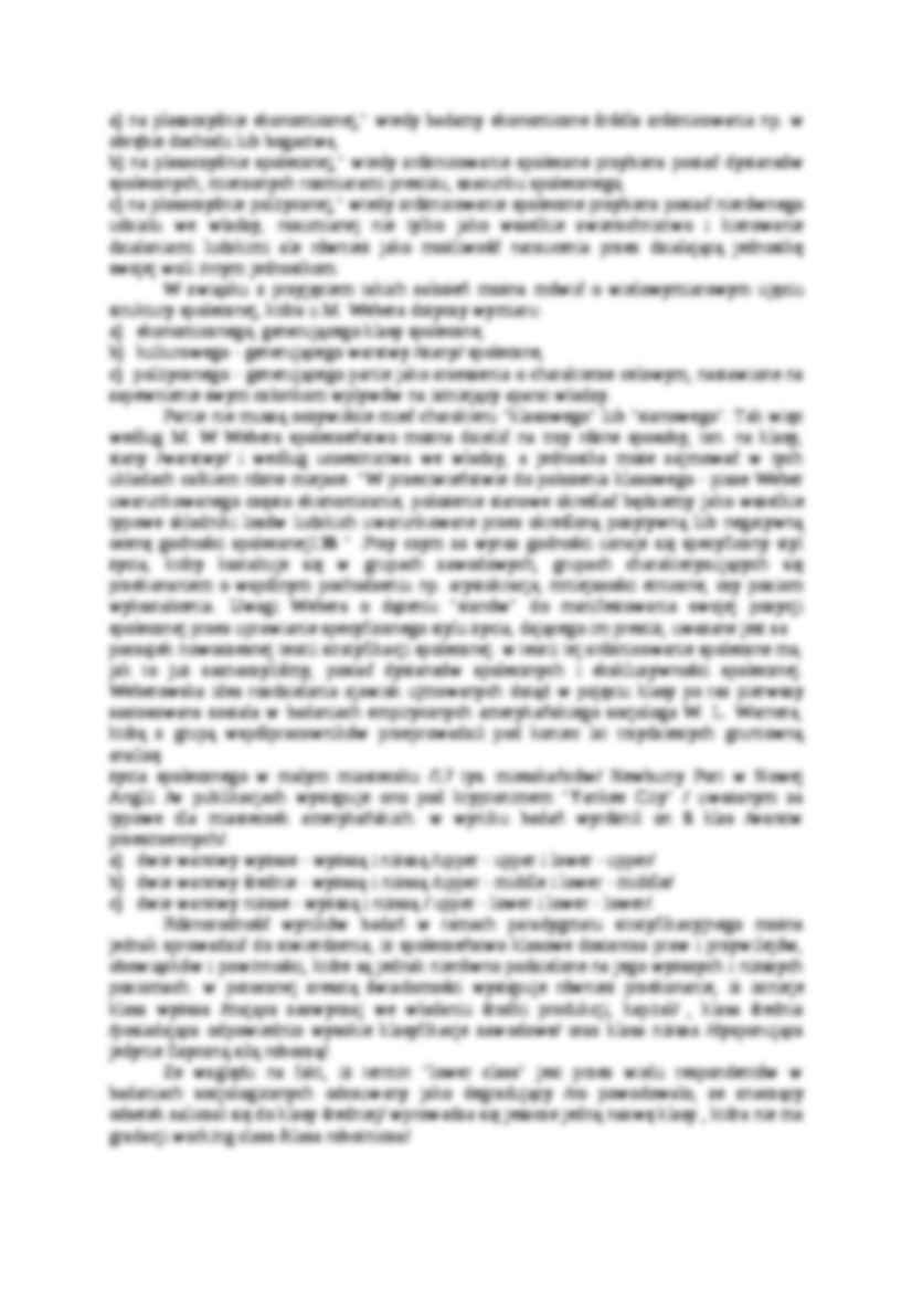 Struktura społeczna w perspektywie klasowej- opracowanie - strona 3