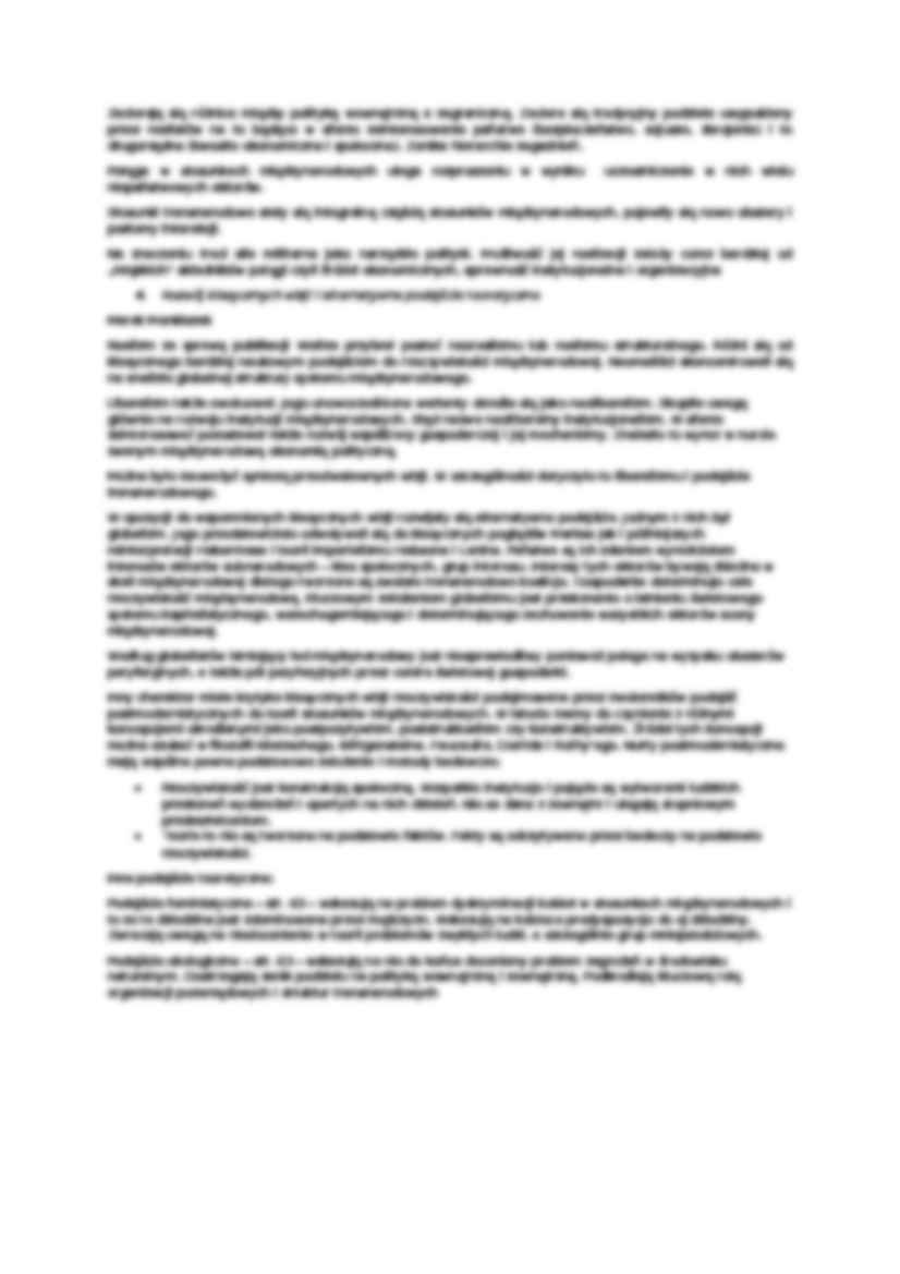 Wizje rzeczywistości międzynarodowej- opracowanie - strona 3