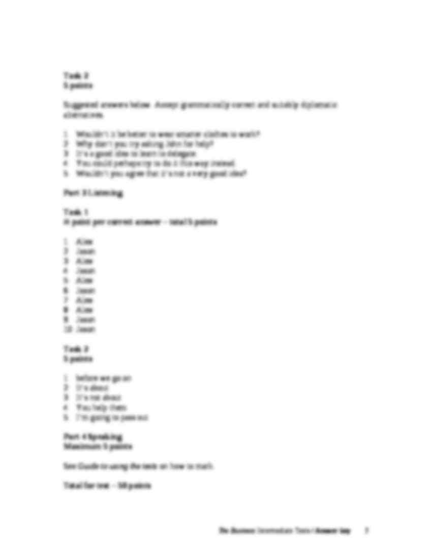 Testy do książki The Business Intermediate Student's Book - strona 2