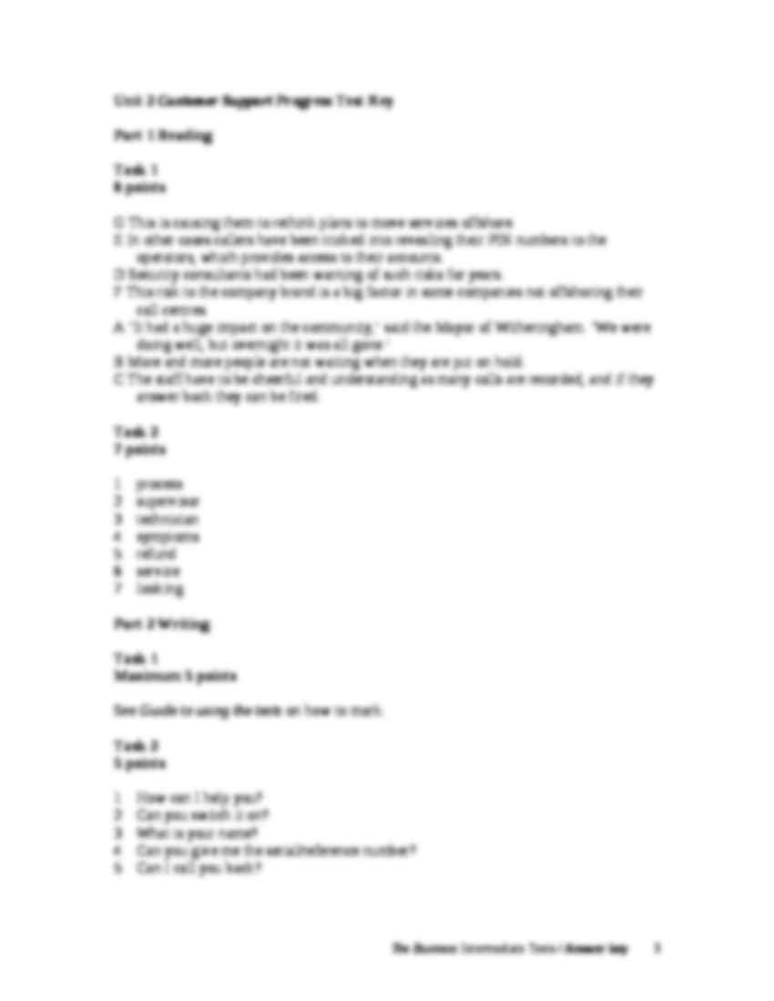 Testy do książki The Business Intermediate Student's Book - strona 3