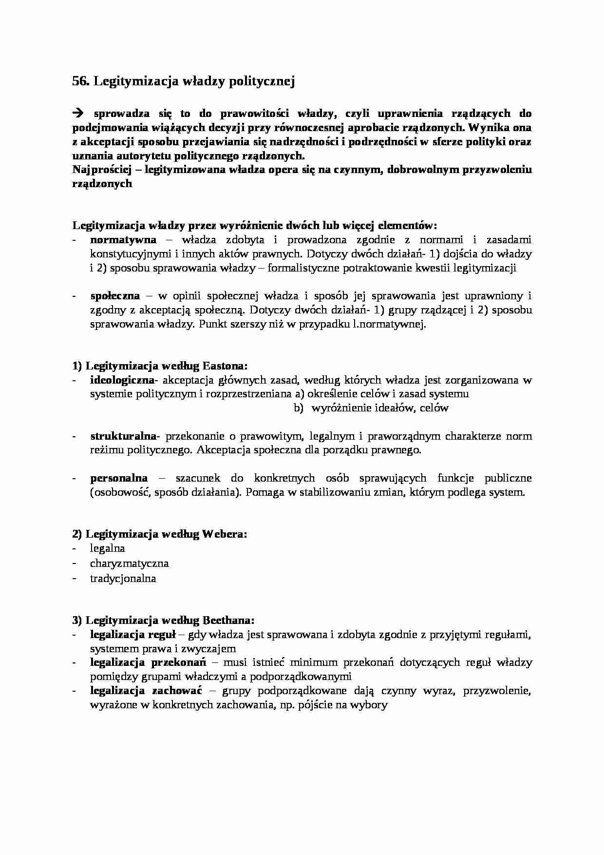 Władza- opracowanie - strona 1