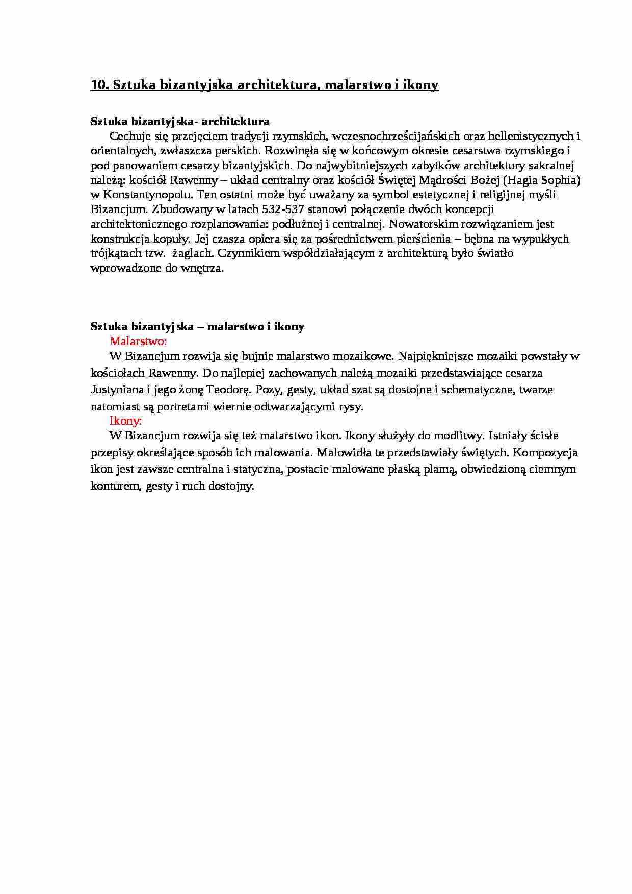 malarstwo i ikony - omówienie - strona 1