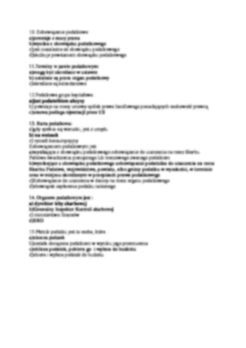 Prawo podatkowe- test VII - strona 2