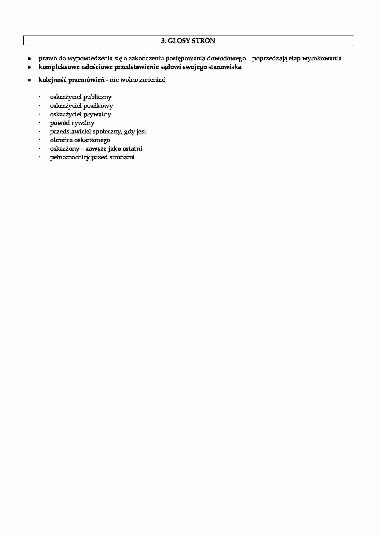 Głosy stron- opracowanie - strona 1