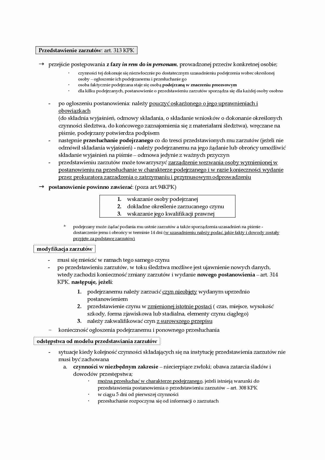 Przedstawienie zarzutów- opracowanie - strona 1