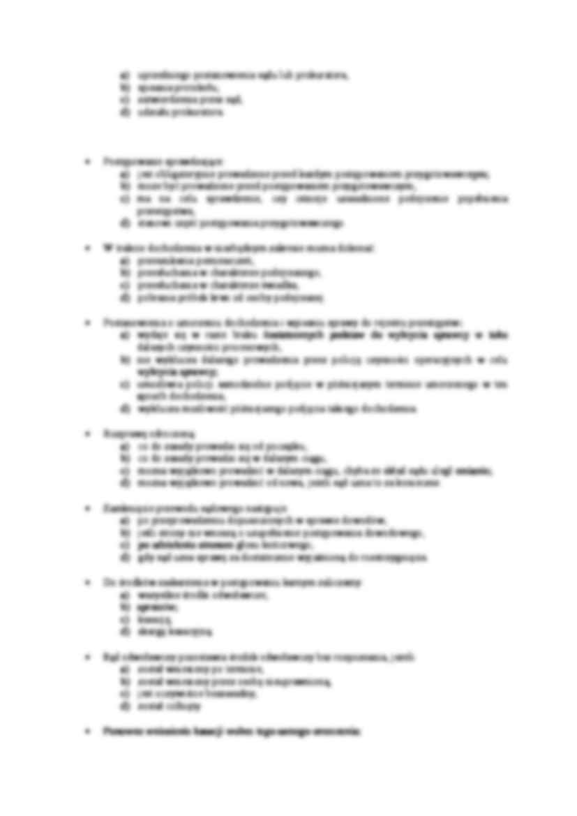 Postępowanie karne- test 19 - strona 2