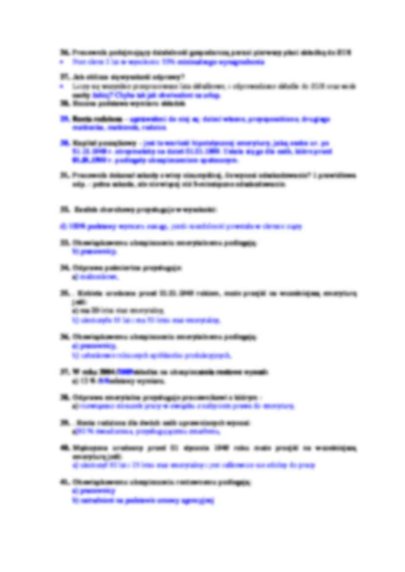 Prawo pracy - przykładowy test 7 - strona 2