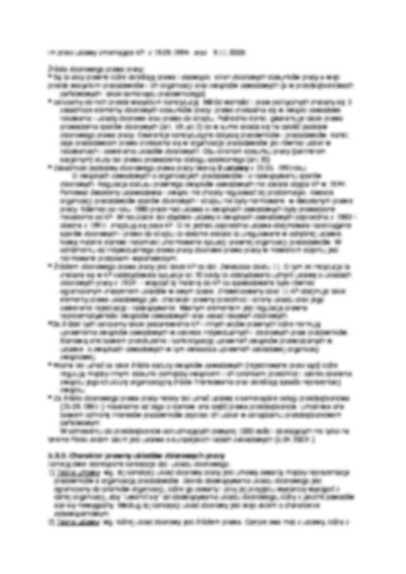 Układowe źródła prawa pracy - opracowanie - strona 2