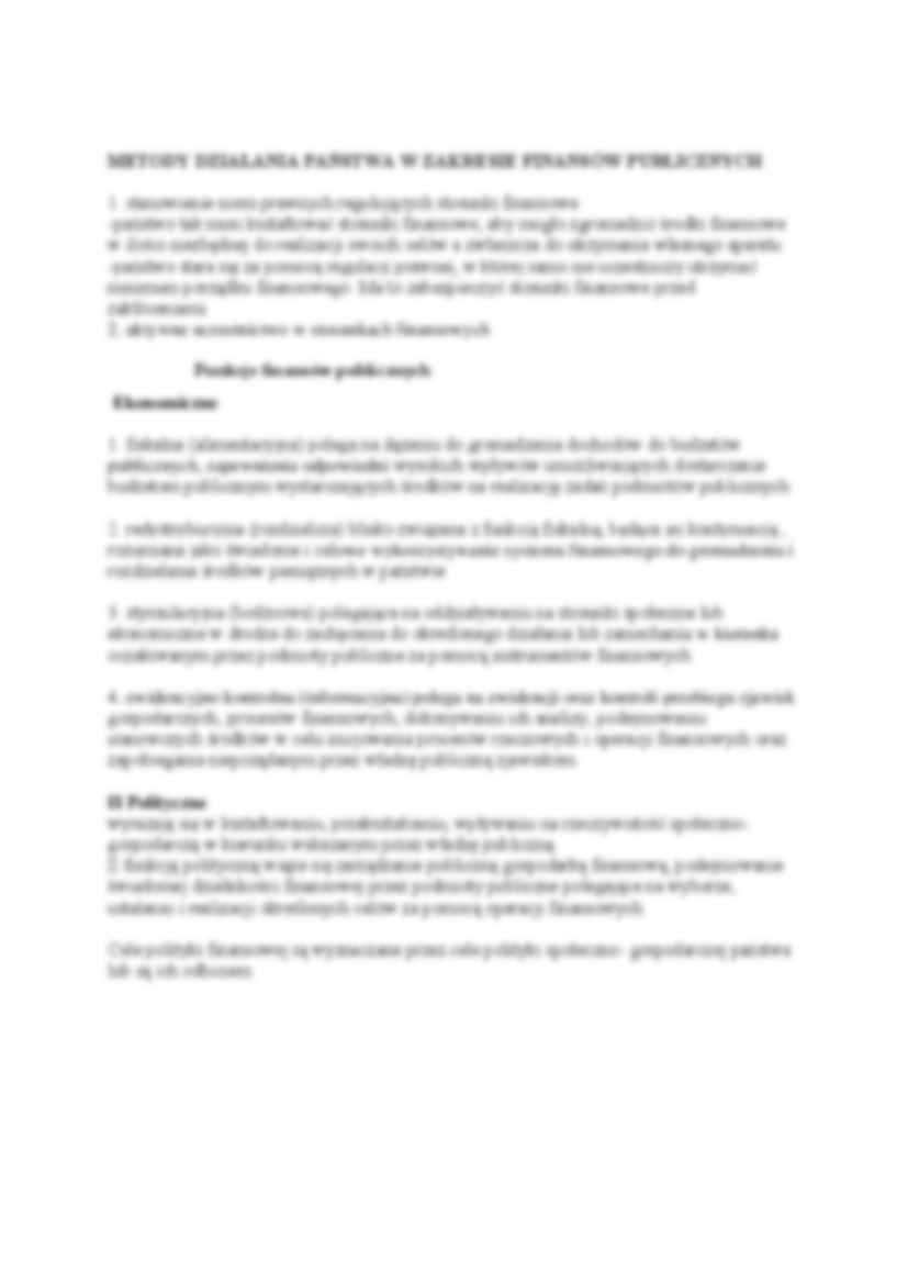 Wprowadzenie do finansów publicznych-opracowanie - strona 2