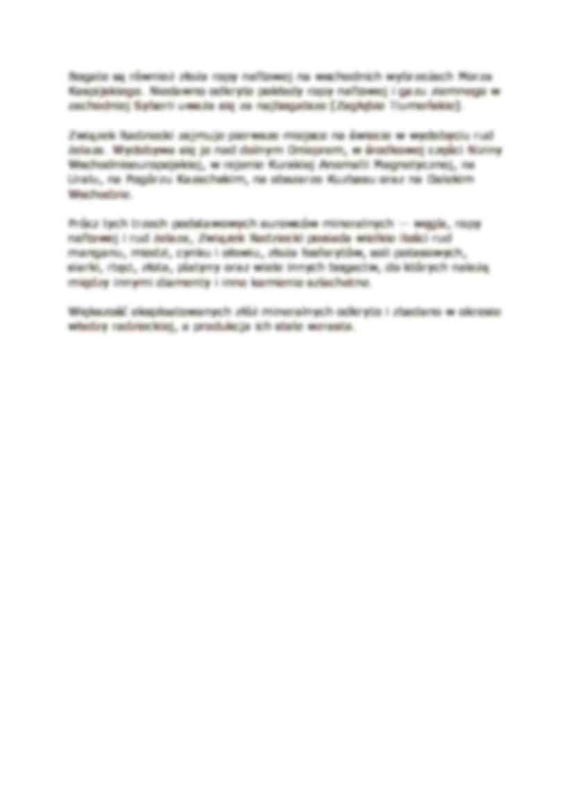 Zasoby naturalne Rosji-opracowanie - strona 3