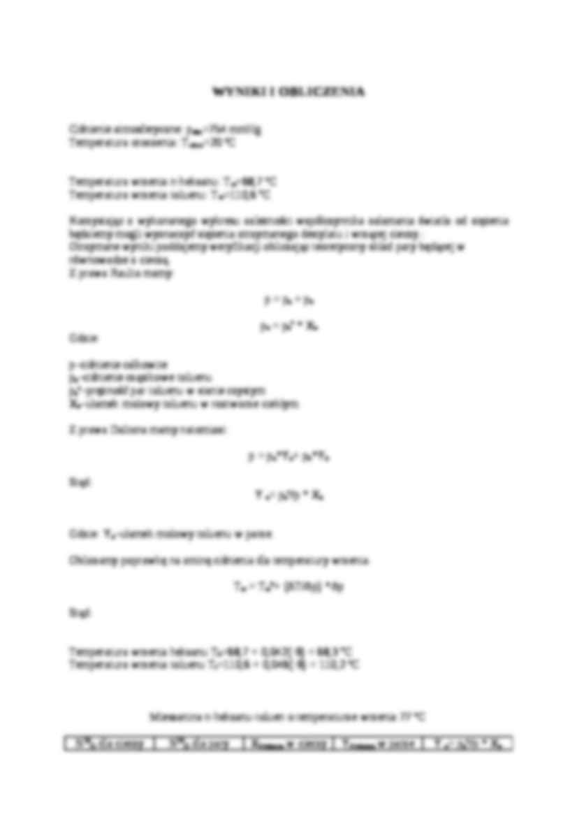 Wyznaczanie krzywych równowagowych ciecz - omówienie - strona 2