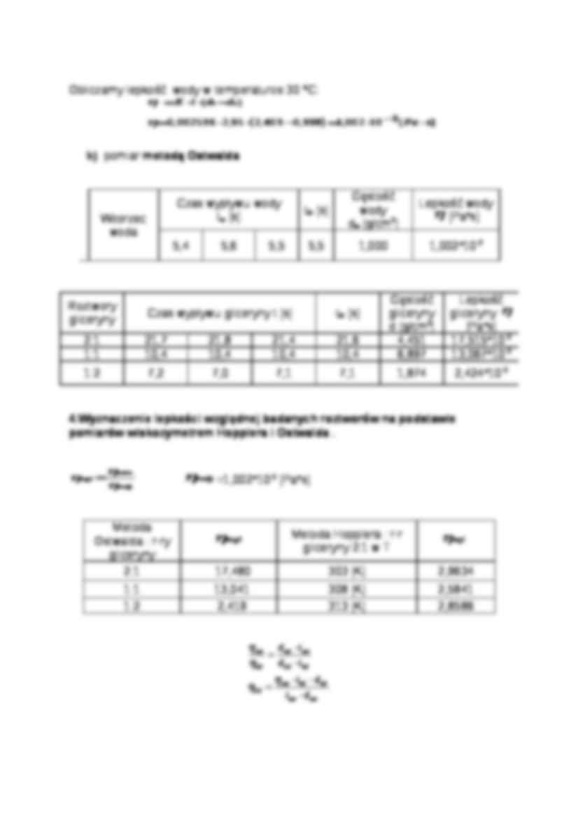 Lepkość cieczy - ćwiczenia - strona 3