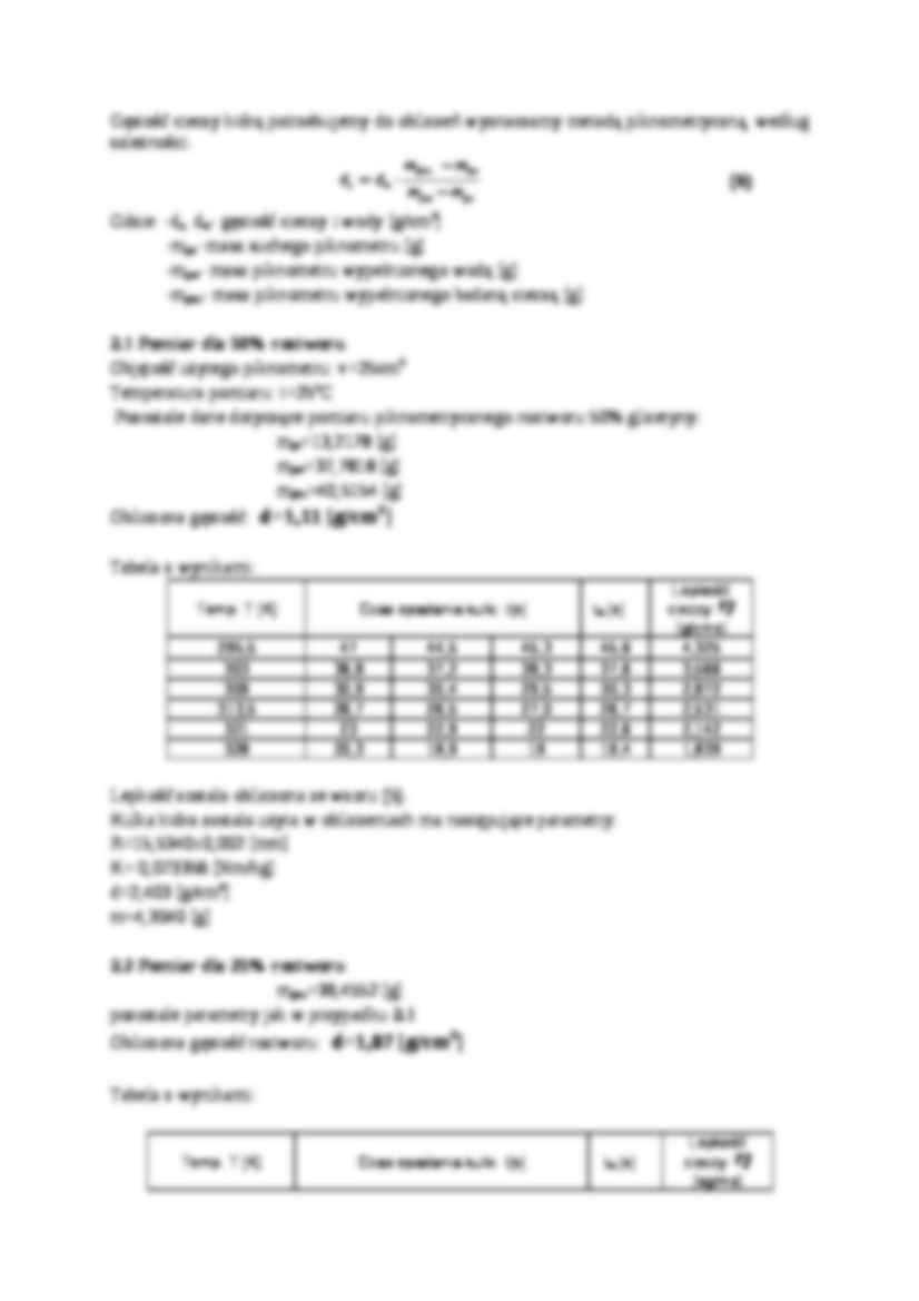 Pomiar lepkości - ćwiczenia - strona 3