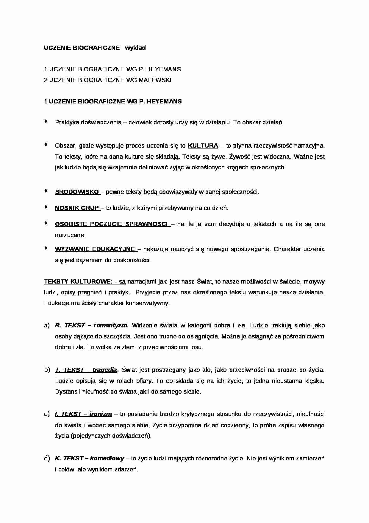 Uczenie się biograficzne - omówienie - strona 1