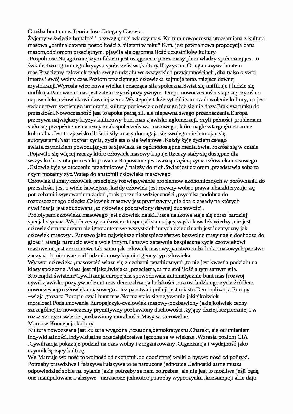 Gasset - Bunt mas - omówienie - strona 1