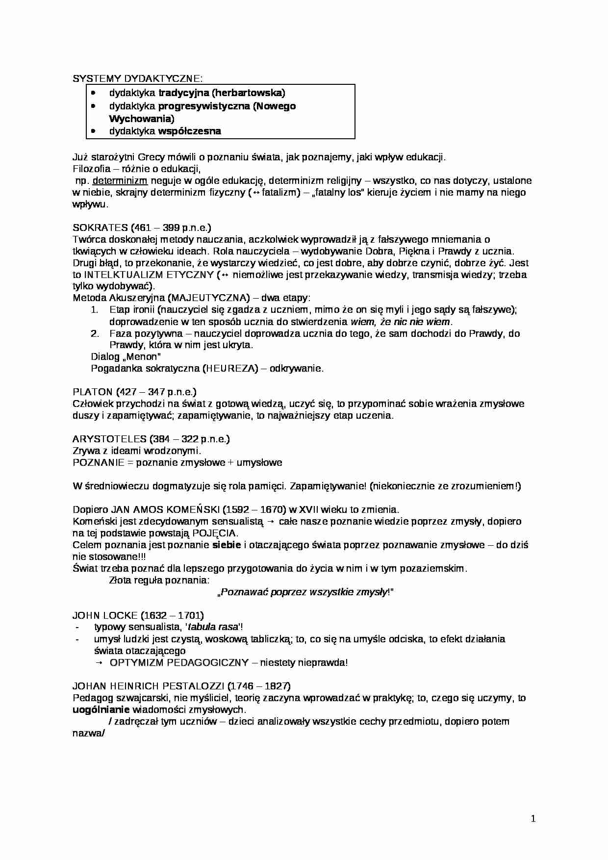Systemy dydaktyczne - omówienie  - strona 1